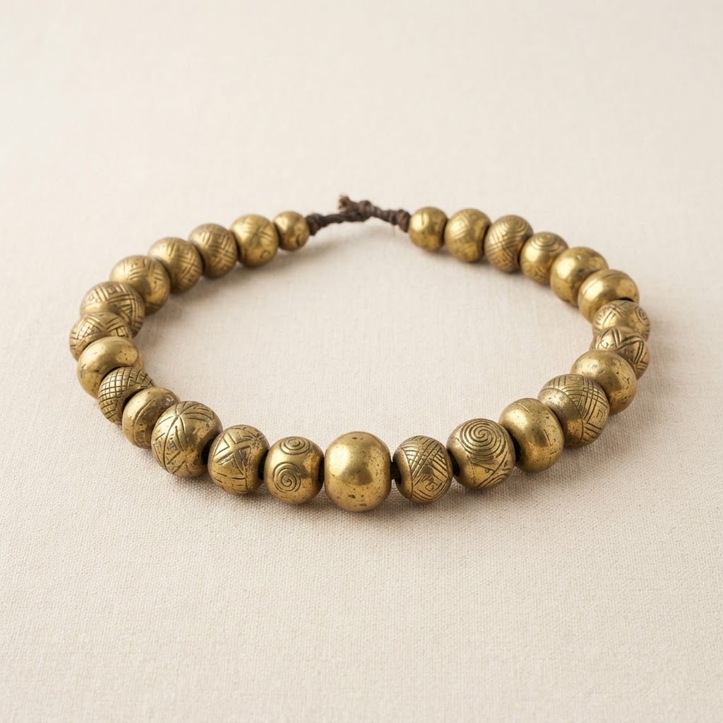 Brass Baule Trade Beads