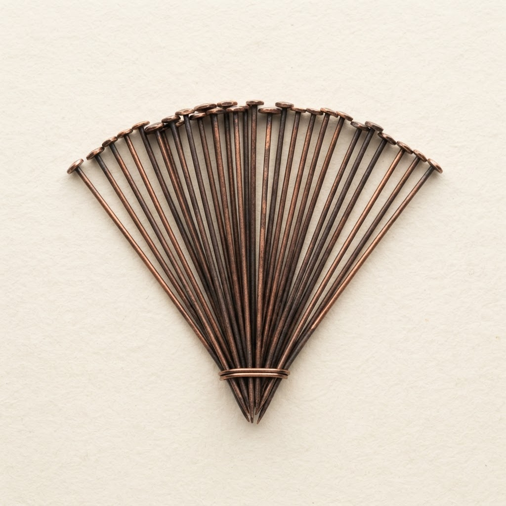Antique Copper Head Pins